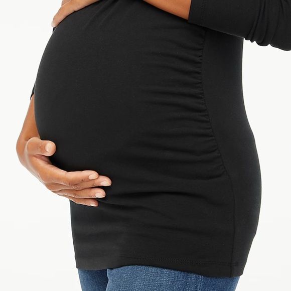 J.Crew Long-Sleeve Crewneck Maternity Tee Size XL - Picture 3 of 8